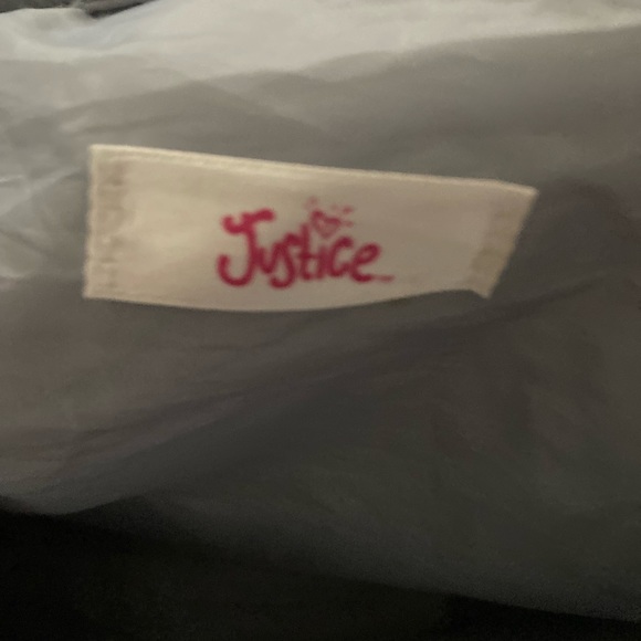 Justice metallic silver duffle like new! - Picture 5 of 5